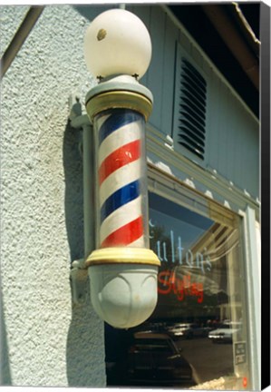 Framed Barber Pole Spring Lake New Jersey Usa Print