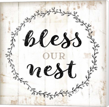 Framed Bless Our Nest Print