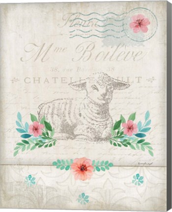 Framed French Spring Lamb Print