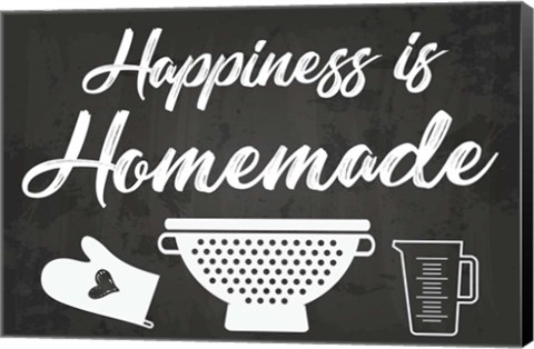 Framed Happiness is Homemade Print