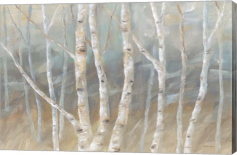 Framed Silver Birch Landscape Print