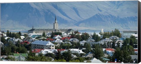 Framed Perlan Building, Reykjavik, Iceland Print