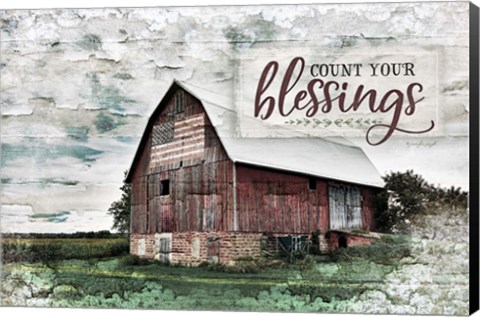 Framed Count Your Blessings Print