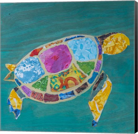 Framed Sea Turtle Right Print