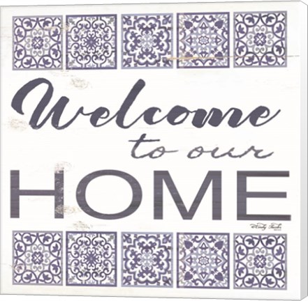 Framed Welcome to Our Home Tile Print