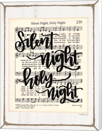 Framed Silent Night Print