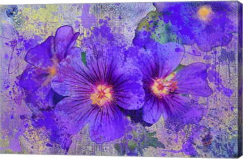 Framed Purple Flowers Print