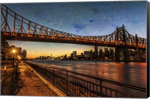 Framed Queensboro at Twilight C Print