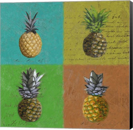 Framed Pineapples Print