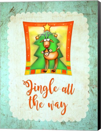 Framed Jingle All The Way Print