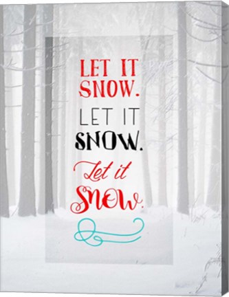 Framed Let It Snow Print