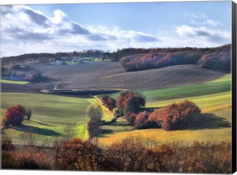 Framed Pastoral Countryside IX Print