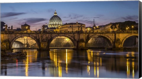 Framed Porte St Angelo Rome Print