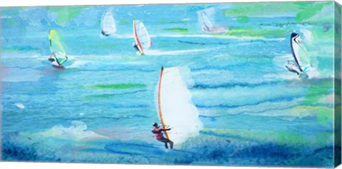 Framed Windsurfing Print