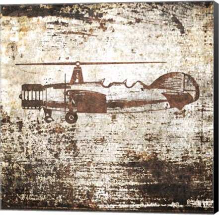 Framed Vintage Airplane Print