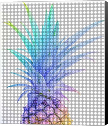 Framed Colorful Pineapple 5 Print