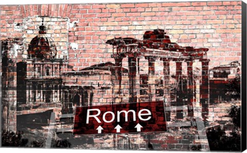 Framed Rome 1 Print