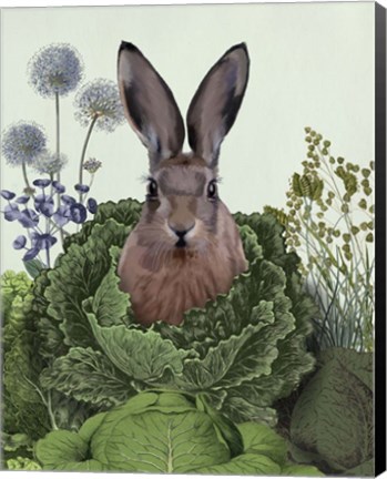 Framed Cabbage Patch Rabbit 1 Print