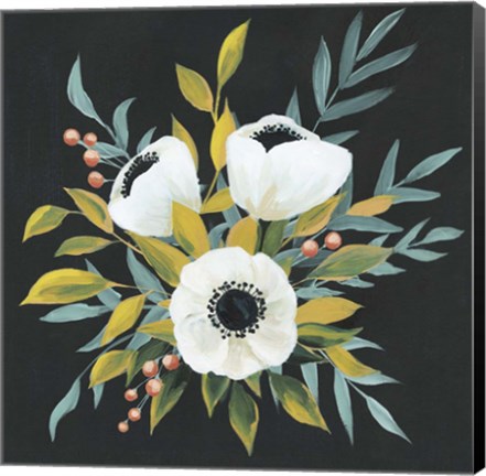 Framed Anemone Posy I Print