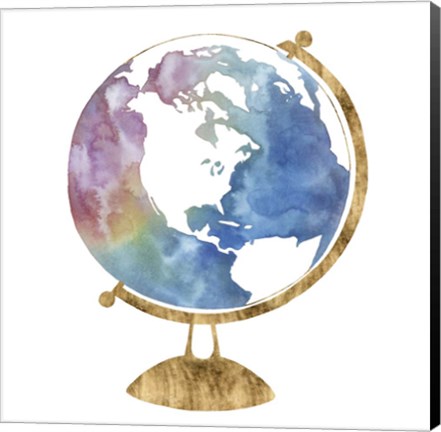 Framed Adventure Globe II Print