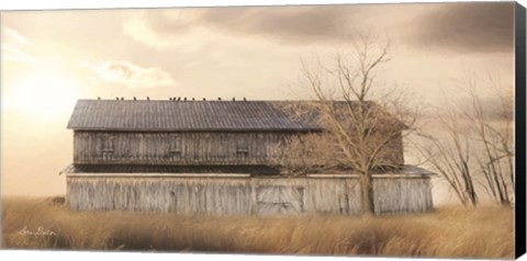 Framed Sundown at the Barn Print