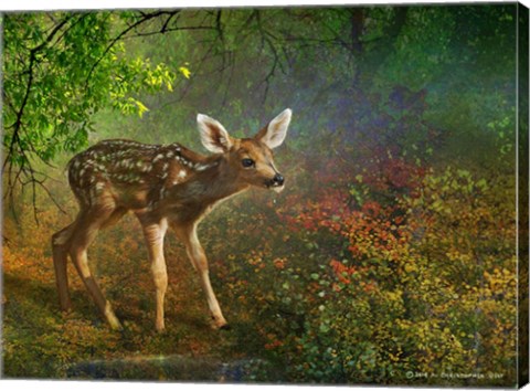 Framed Forest Fawn Print