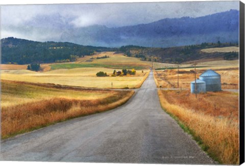 Framed Crossroads Idaho Side Print