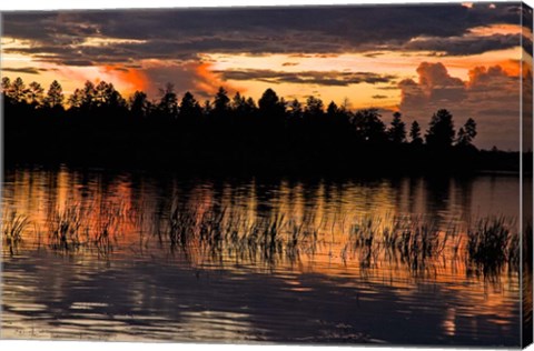 Framed Fools Hollow State Park Sunset 2 Print