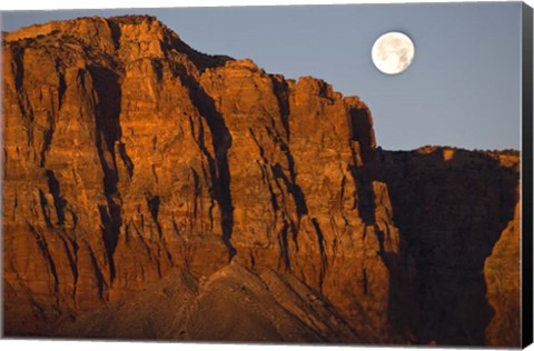 Framed Vermillion Cliffs National Monument Moon Print