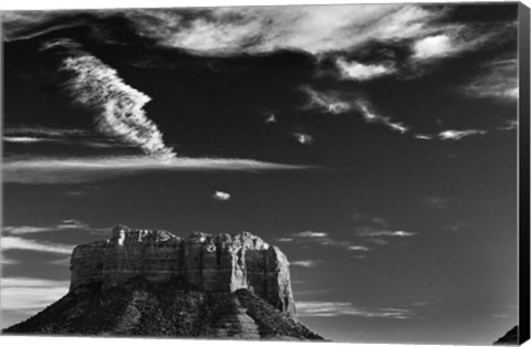 Framed Vertical Castle Rock Sedona Arizona National Forest Print