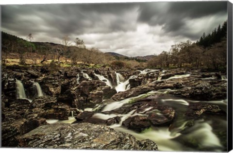 Framed Glen Etive Waterfall Print