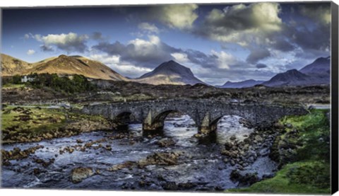 Framed Ancient Bridge Crop Print