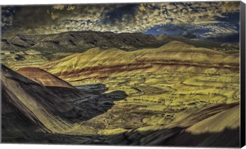 Framed Painted Hills Sunset Print