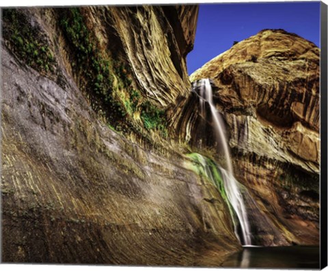 Framed Calf Creek Falls 2 Crop Print