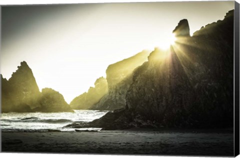 Framed Bandon Beach Print