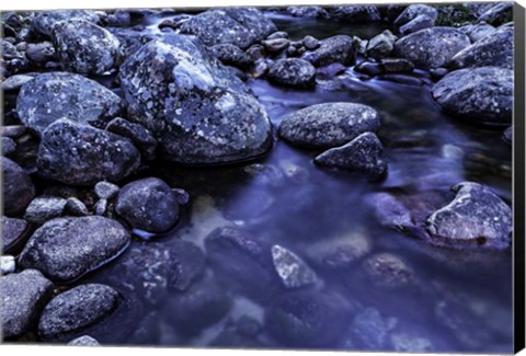 Framed River Rocks 3 Print