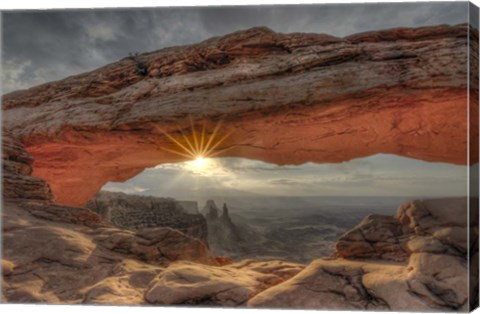 Framed Mesa Arch Sunburst Print