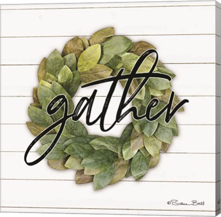 Framed Gather Wreath Print