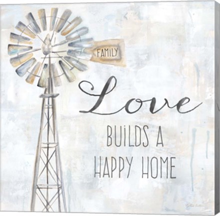 Framed Windmill Love Sentiment Print