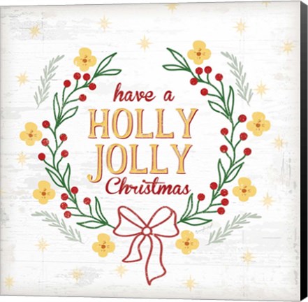 Framed Holly Jolly Print