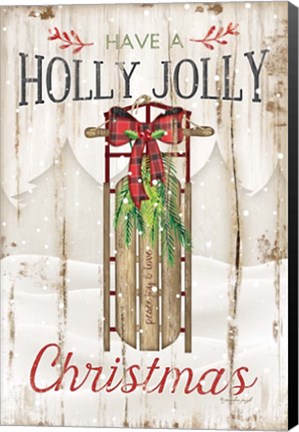 Framed Holly Jolly Print