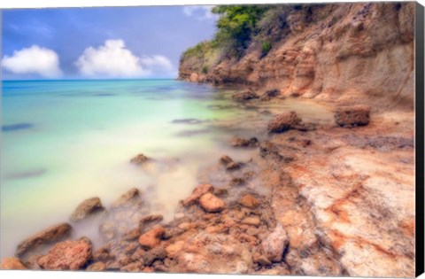 Framed Antigua Beach Print