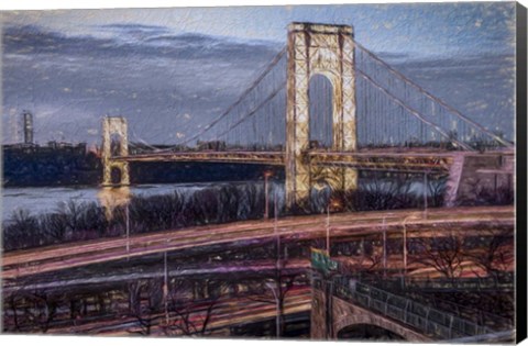 Framed George Washington Bridge Print