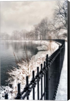 Framed Central Park Storm 1 Print