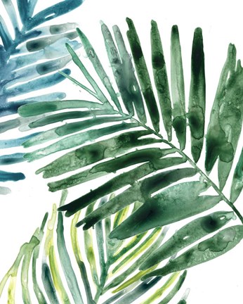 Framed Tropical Leaf Medley II Print