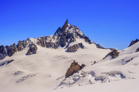 Framed Dente Del Gigante Mountain in the Mont Blanc Massif 2 Print