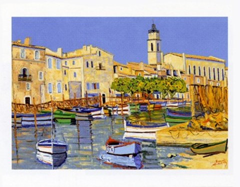 Framed Martigues Print