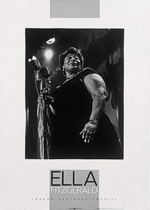 Framed Ella Fitzgerald,  singer Print