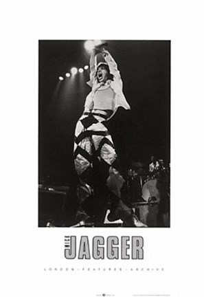 Framed Mick Jagger, On Stage Print