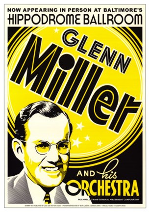 Framed Glenn Miller: Hippodrome Ballroom, Balti Print